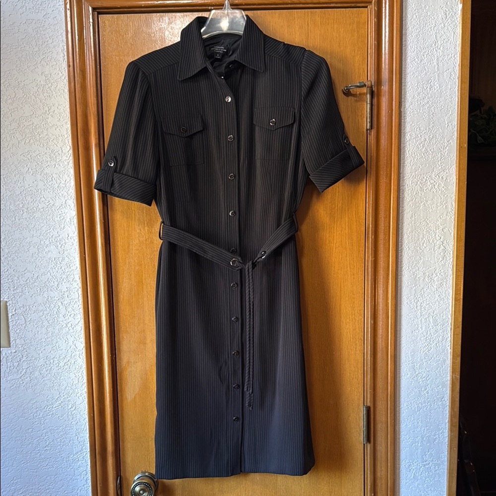 TAHARI Button-Up Shirt Dress